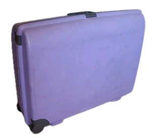 CARLTON Hardshell Suitcase Size XL Purple 2 Wheels Combination Lock Heavy Duty - Picture 1 of 15