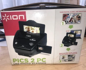 ION PICS 2 PC Photo Film USB Scanner Boxed Complete With Instructions - Picture 1 of 6