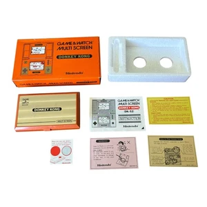 Nintendo Game & Watch Donkey Kong DK-52 Multi Screen 1982 – Complete in Box 🐙 - Picture 1 of 24