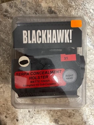 Blackhawk Serpa CQC Holster for Springfield XD Sub-Compact, Right H - 410531BK-R - Image 1 of 2