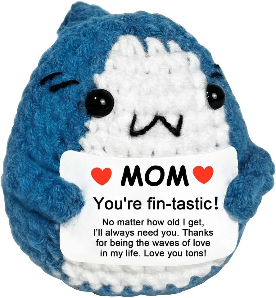 I Love You Gifts for Mom from Daughter Son Positive Crochet Shark Gifts Mother