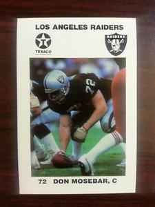 1988 Los Angeles RAIDERS Police #6 DON MOSEBAR Trojans USC Visalia CALIFORNIA - Imagen 1 de 2