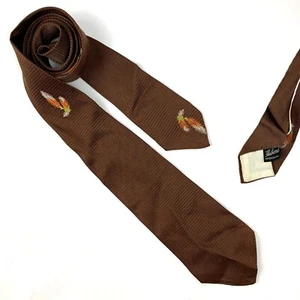 Corbata de pluma vintage para hombre década de 1940 Corbata swing década de 1950 - Imagen 1 de 8
