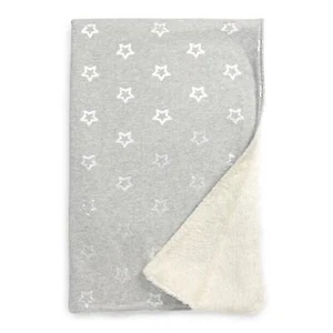 NORDSTROM NUEVO $39 Manta de Algodón Estampado Metálico Gris Brezo Estrellas OS Talla Única - Imagen 1 de 3