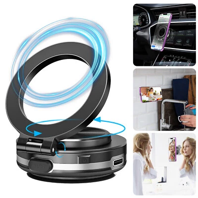 Electric Vacuum Car Suction Automatic Adsorption Magnetic CellPhone Mount Holder - Image 1 of 4