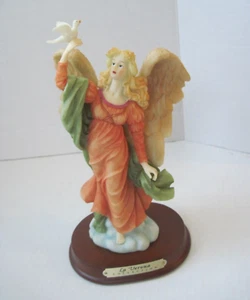 Vintage La Verona Collection Angel Figurine White Dove Mint Condition - Picture 1 of 12