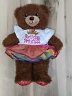 Build A Bear Happy Birthday Teddy Bear Plush 17" Stuffed Animal Shirt Tutu Skirt