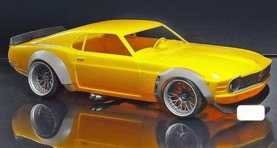 Wide Body Resin Kit for Ford Mustang 1970 Unpainted Model Toys 1/24th - Image 1 of 4