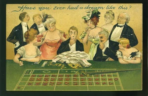1910 "¿Alguna vez has tenido un sueño como este? Postal vintage 1910 - Imagen 1 de 2