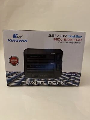  Kingwin SuperSpeed USB3.0 Dual Bay SATA HDD Docking Station (PD-2537U3) - Image 1 of 4