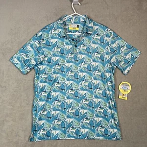 Nicklaus Eco Herren Golf Polo UV Schutz Stretch Größe M Tukan Print NEU - Bild 1 von 7