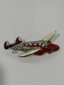 Broche avión Coro vintage - Imagen 1 de 11