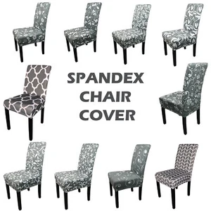 Dining Chair Covers Seat Stretch Removable Printed Slip Cover Birthday Event - Picture 1 of 142