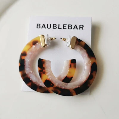 Nuevos Pendientes de Aro en C de Resina con Barra de Chuchería Regalo Moda Mujeres Fiesta Holidaly Joyería Foto 1 de 3