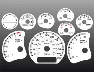 White Face Gauges for 1999-2002 Chevrolet Silverado Truck Gas - Picture 1 of 4