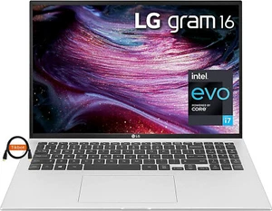 RFB! LG Gram 16'' (512GB SSD Intel Core i7-1165G7 2.8GHz 16GB RAM) Laptop-Silver - Picture 1 of 8