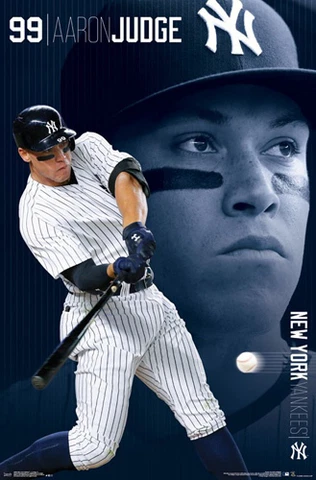 Aaron Judge GO DEEP New York Yankees Official MLB Baseball 22x34 Wall POSTER Cover