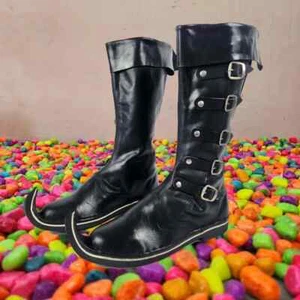 Medieval Leather Boots unique Larp Role Play Costume Boot, Present gift - Picture 1 of 6