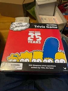 The Simpsons Fan Edition 25th Anniversary Trivia Board Game - NIB Sealed - Picture 1 of 2