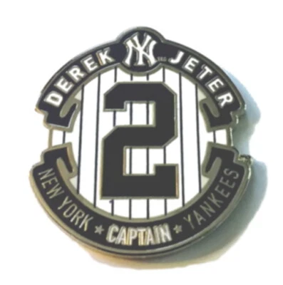 Derek Jeter Pin New York Yankees Pins NYY Captain Yankees Pin Baseball MLB Pin - Image 1 of 4