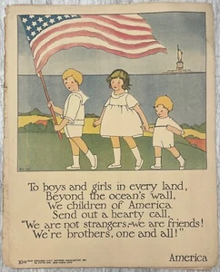 Original 1923 CHILDREN FROM MANY LANDS Natl Child Welfare Assoc POSTERS Book - Imagen 1 de 18