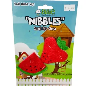 A&E Nibbles Small Animal Pet Chew Watermelon for Hamster Rat Mouse Gerbil G Pig - Picture 1 of 4