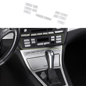 Fit For BMW X3 2006-2009 2010 Silver Aluminum Middle Console AC Button Sticker - Picture 1 of 9