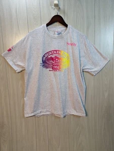 Vtg Security Mountain Days Rainbow Graphic T-shirt Hanes Beefy XL 50/50 1994 - Picture 1 of 8