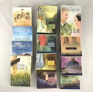 Karen Kingsbury Lot of 12 Books Mix Baxter Family Sunrise Fame Christian Life - Imagen 1 de 12