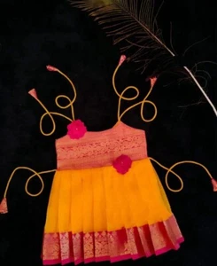 GIRLS PATTU PAVADA Size 14. 0-3 Months Girls - Picture 1 of 1