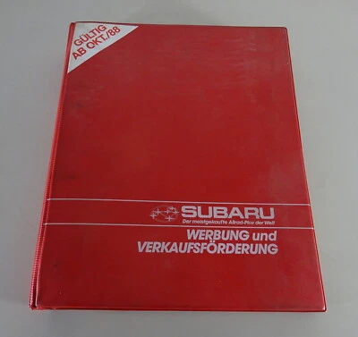 Verkäuferhandbuch/Vendedor Entrada para Subaru Legacy / Justy Etc. De 1988 - Imagen 1 de 4