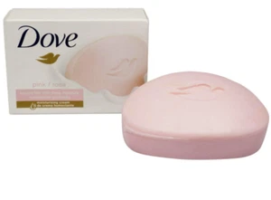 Dove Pink Rosa Soap Bar Moisturizing Cream Beauty Bar 3.75oz x 12 Pack - Picture 1 of 3
