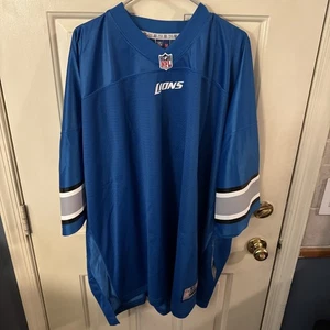 NFL Pro Line Vintage Jersey Detroit Lions Men 5XL XXXXXL Blue Blank Football - Picture 1 of 9