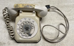 Vintage Drehtelefon hellbraun - Bild 1 von 9