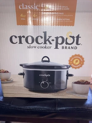 Olla de cocción lenta clásica Crock-Pot® de 4 cuartos de galón, negra Foto 1 de 4