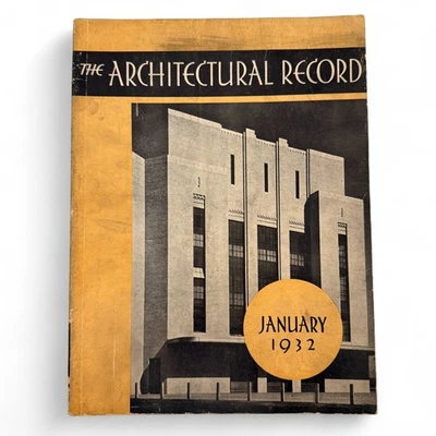 Architectural Record January 1932 – Art Deco Building Design Issue - Image 1 of 4
