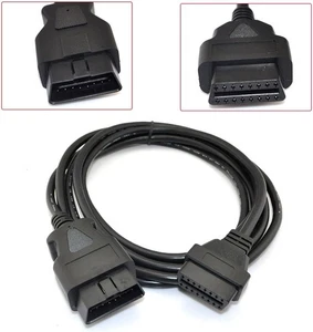 5ft 59in 1.5M OBD 2 II 16 Pin Car Male to Female Extension Cable Diagnostic Exte - Picture 1 of 8