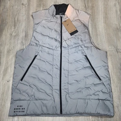 Nike Run Division Therma-FIt ADV Gris Chaleco Reflectante Para Hombres Talla L Nuevo FZ1131-035 Foto 1 de 4