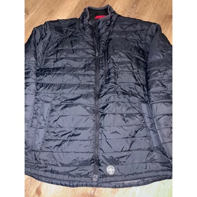 Chaqueta acolchada negra con cremallera completa ligera talla XL Lincoln Outfitters para hombre Foto 1 de 4