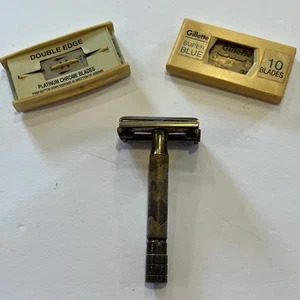 Rasoio di sicurezza Gillette vintage - lame incluse - Foto 1 di 7