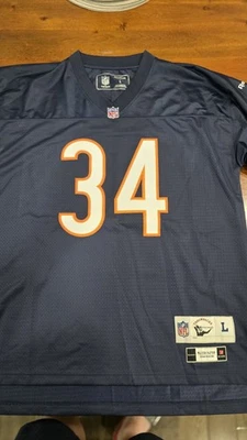 Camiseta masculina L autêntica Reebok Chicago Bears Walter Payton #34 - Imagem 1 de 4