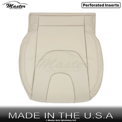 Cubierta de asiento inferior delantera de cuero de titanio para Ford Edge 2015-2021 color tostado Foto 1 de 4