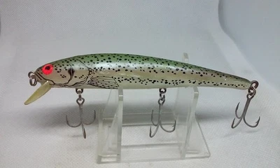 Vtg Bomber Long A Rainbow Trout 15A 4.5" Screwtail Jerkbait 3/8oz fishing Lure - Image 1 of 4