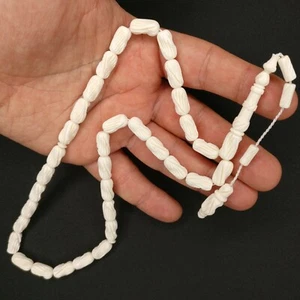 33 Kamelknochen Gebetsperlen geschnitzt Tasbih Deve Kemik Tesbih Misbaha Eid Geschenk 093 - Bild 1 von 12