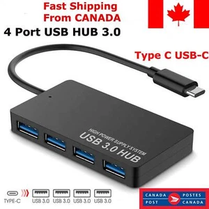 Type C USB-C to Multiple 4 USB 3.0 Port Hub For New iPad Pro to U Disk Macbook  - Imagen 1 de 7