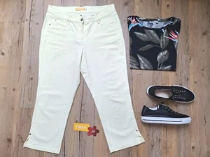 BiBA ❤️ Jeans Hose Laura 7/8 STRETCH vanille gelb Gr. 42 👉 wie NEU - Bild 1 von 22