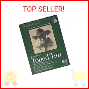Strathmore 400 Series Sketch Pad, Toned Tan, 11x14 inch, 24 Sheets - Artist Sket - Picture 1 of 2