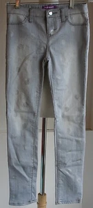 OLD NAVY Rockstar Jeggings grigio chiaro argento glitterato pois taglia 10 Regula - Foto 1 di 3
