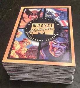 Juego base de obras maestras de Marvel 1994 de colección no completo - 85 cartas sin dobles - Imagen 1 de 7