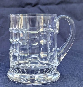 Lead Crystal PORTCULLIS Cut Glass Half Pint Tankard - 11cm, 370ml - Picture 1 of 6